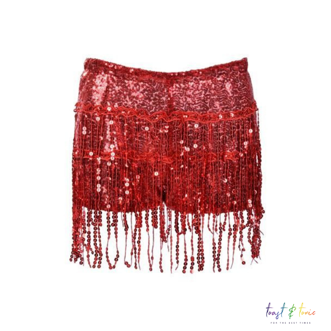 Tassel Hotpants Red