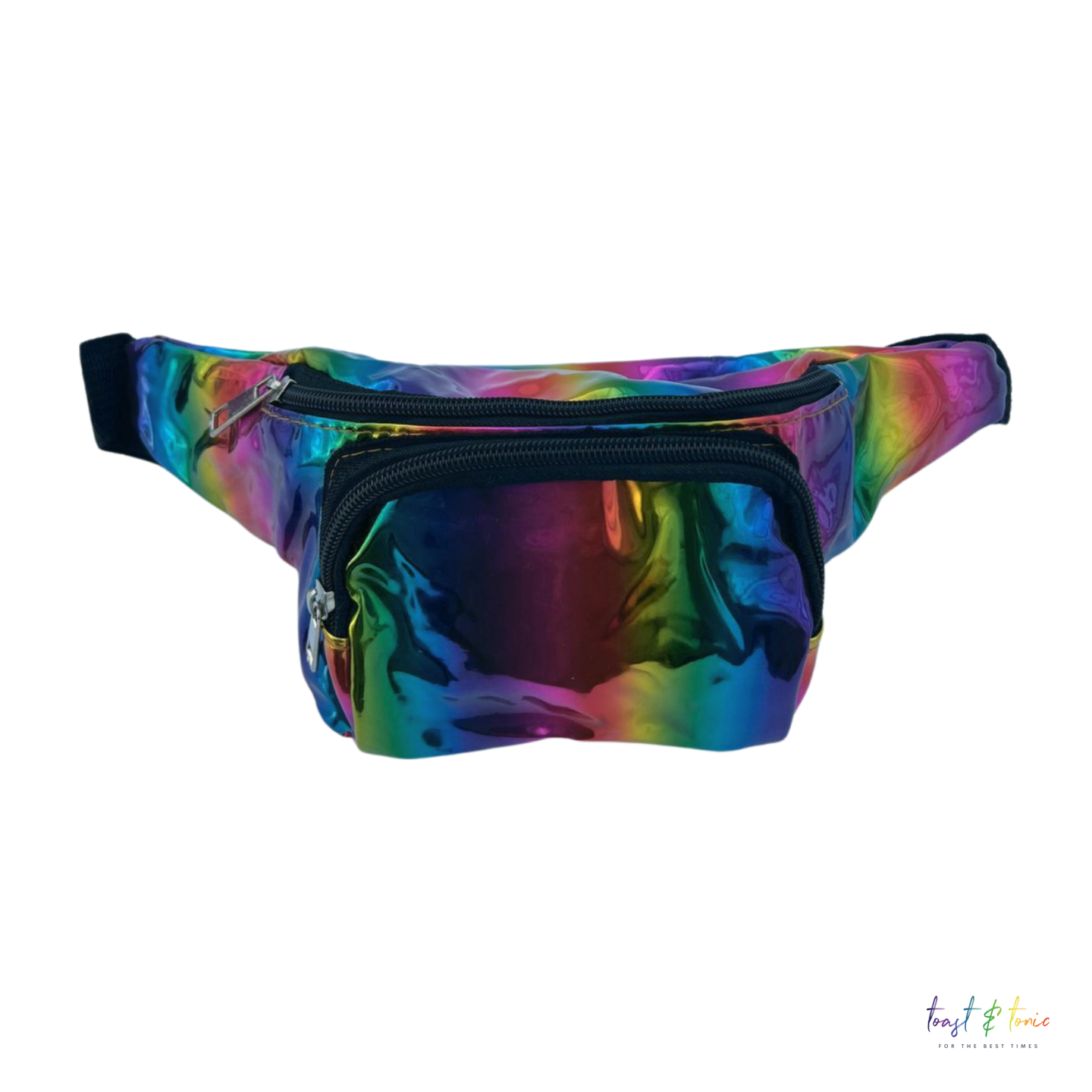 Rainbow Holographic Bum Bag