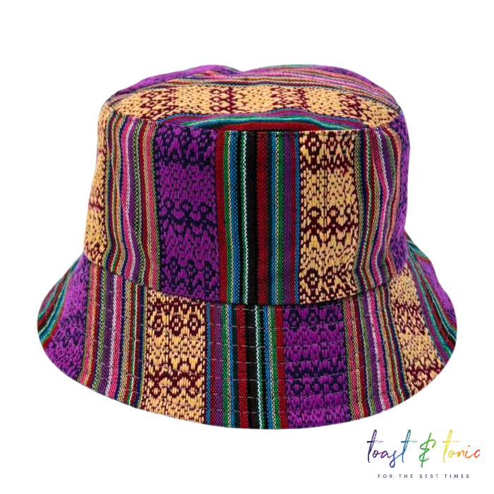 Canvas Bucket Hat Purple