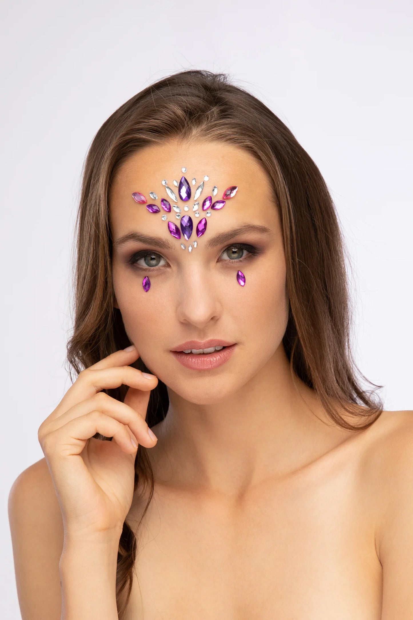 unicorn fantasy face jewels, unicorn fantasy face gems