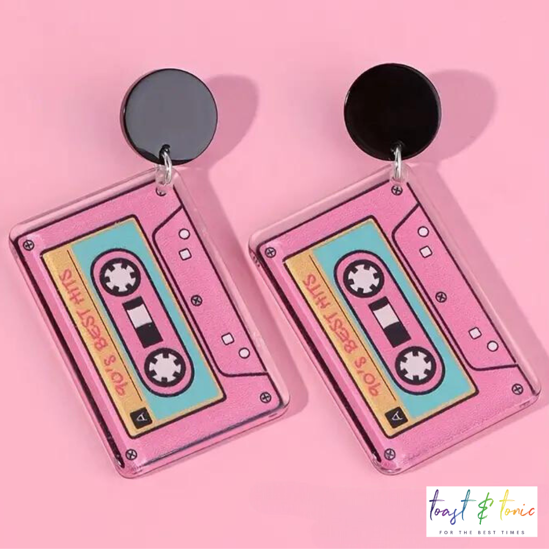 Radio Cassette Earrings