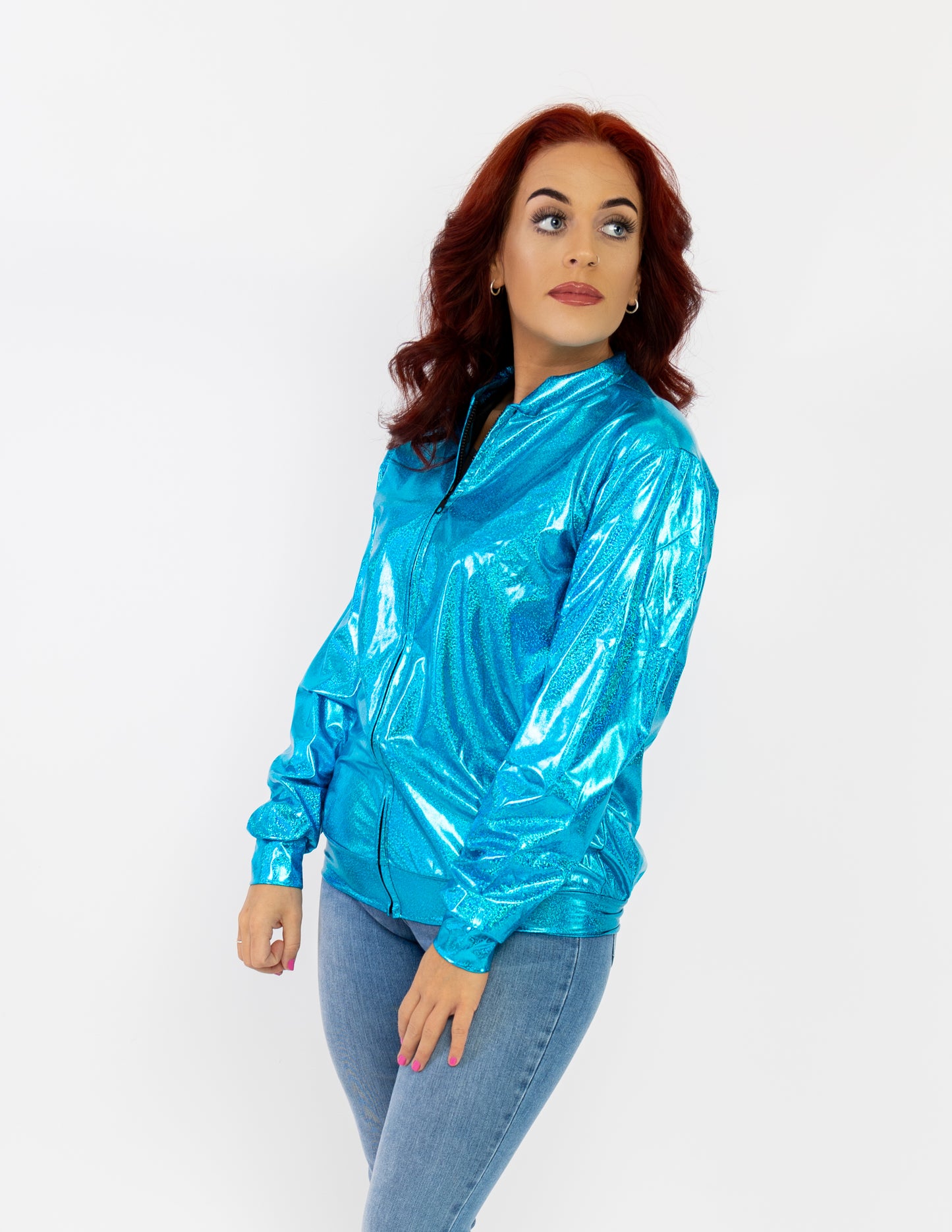 Turquoise Holographic Jacket