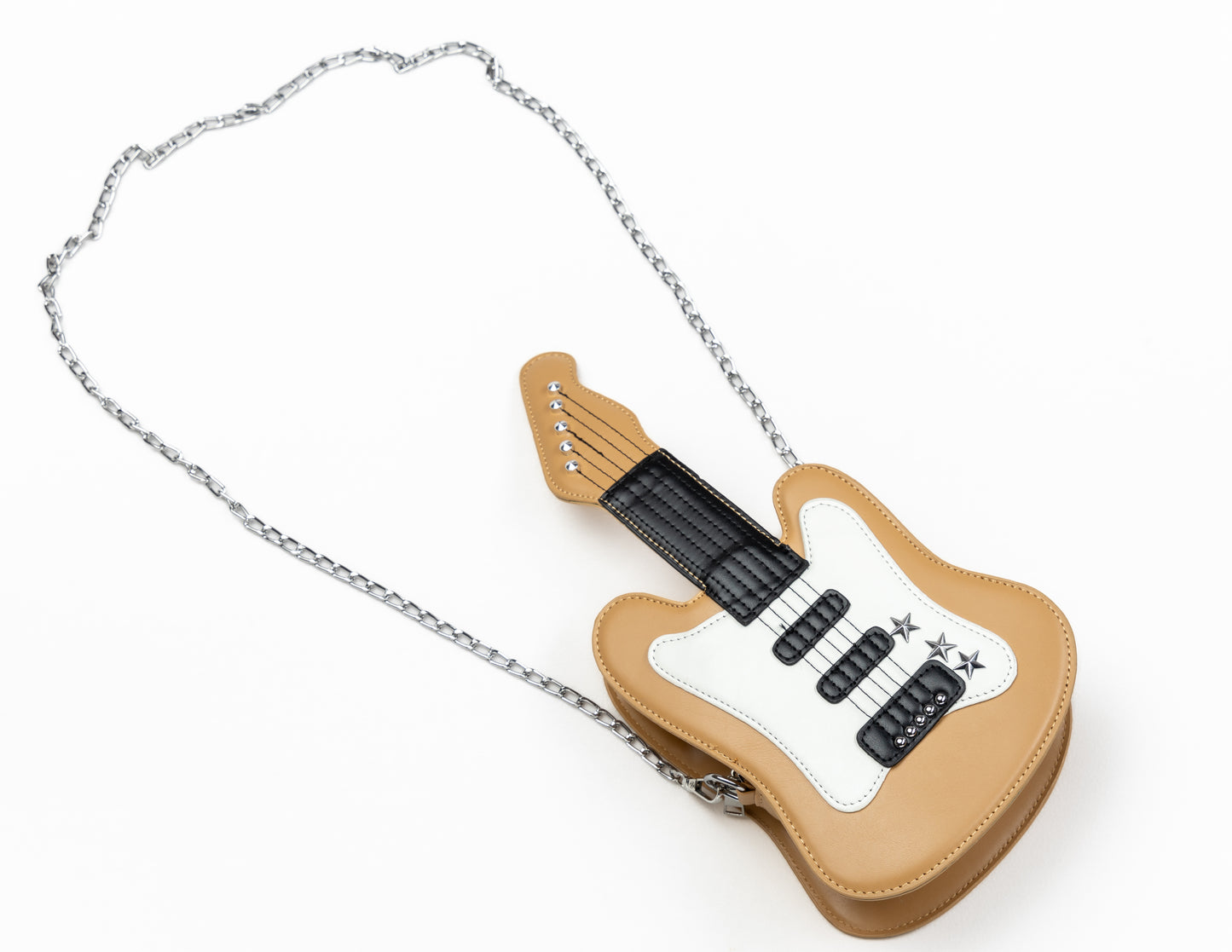 Tan guitar shoulder bag