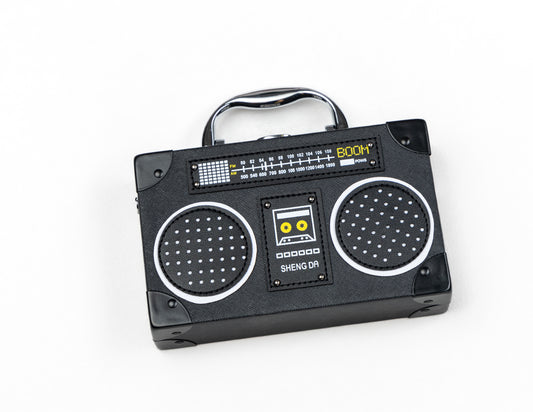 Radio Clutch Bag - Black