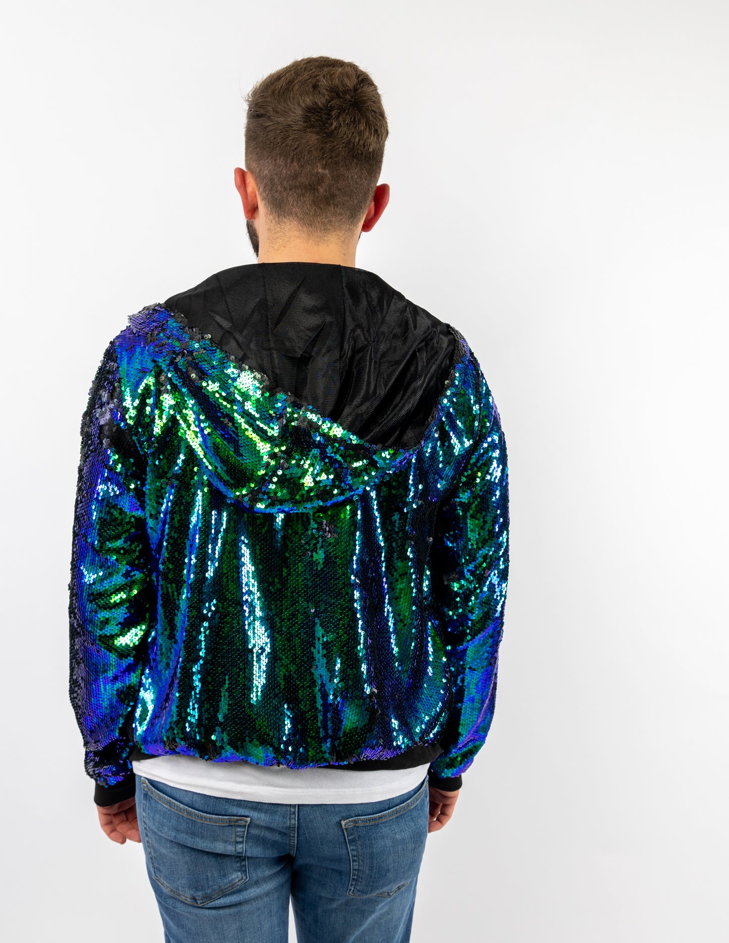 Green sequin bomber jacket - Unisex