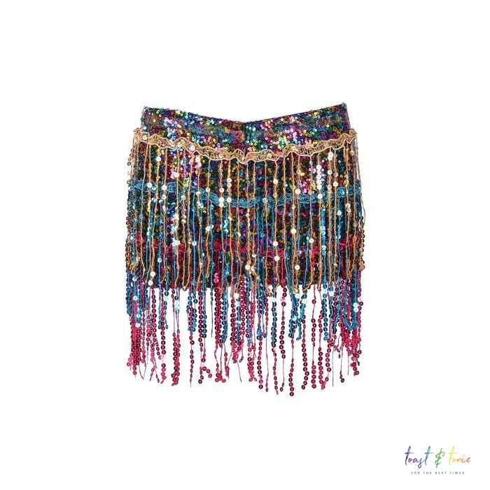 Tassel Hotpants Rainbow