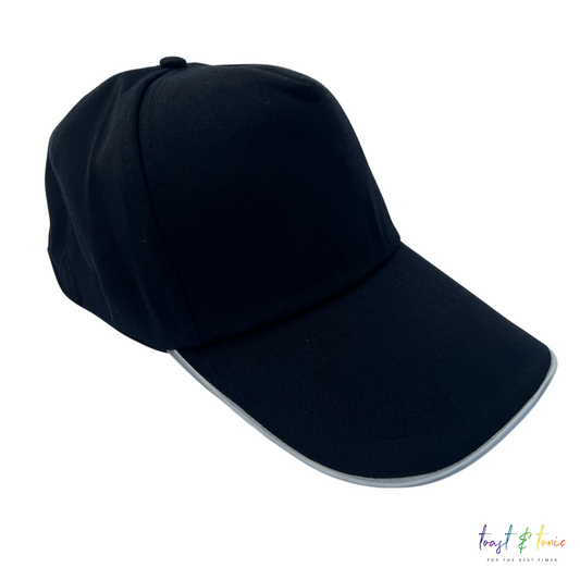 LED Baseball Cap - Black Baseball Cap with LED Lights