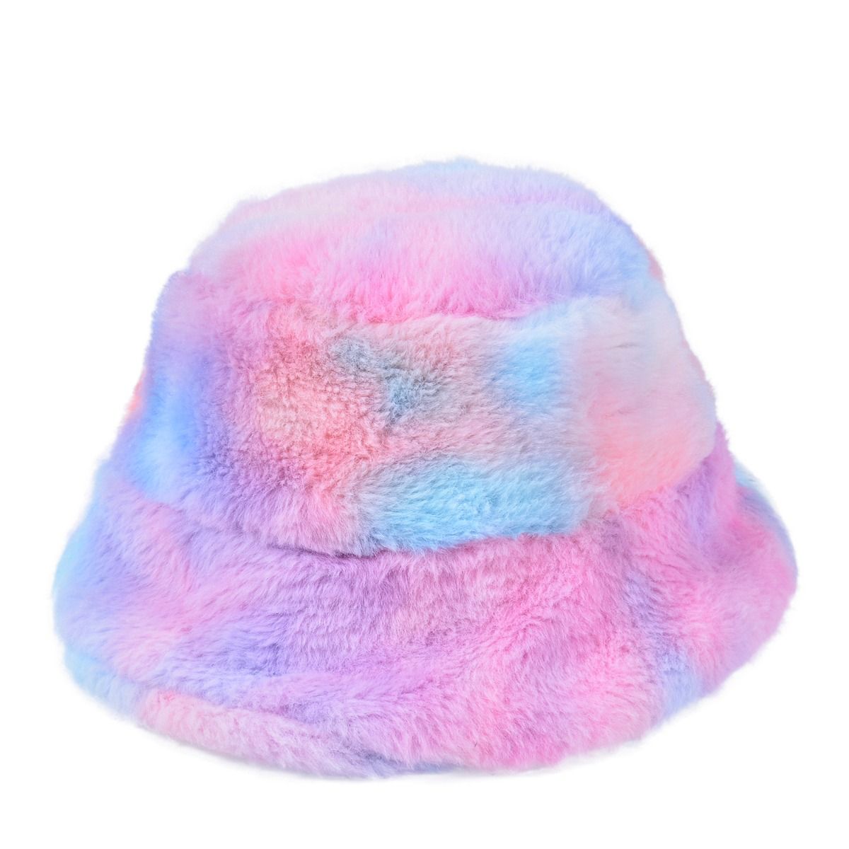 Fluffy Tie Dye Bucket Hat