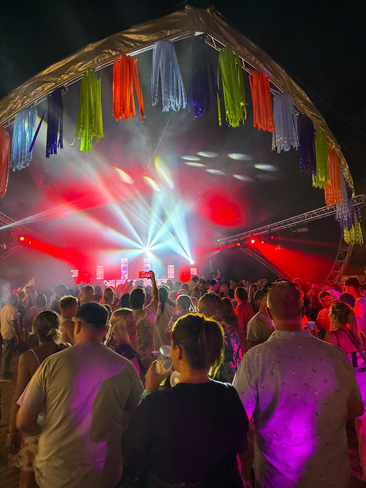 festival goers dancing at a music estival