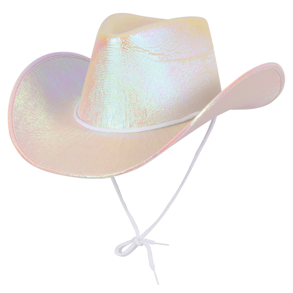 Cowboy Hat Iridescent - Pearl