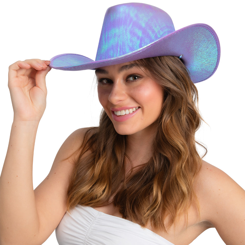 Cowboy Hat Iridescent - Lavender