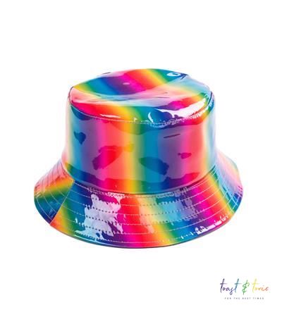 Bucket hat - rainbow - festival bucket hat 