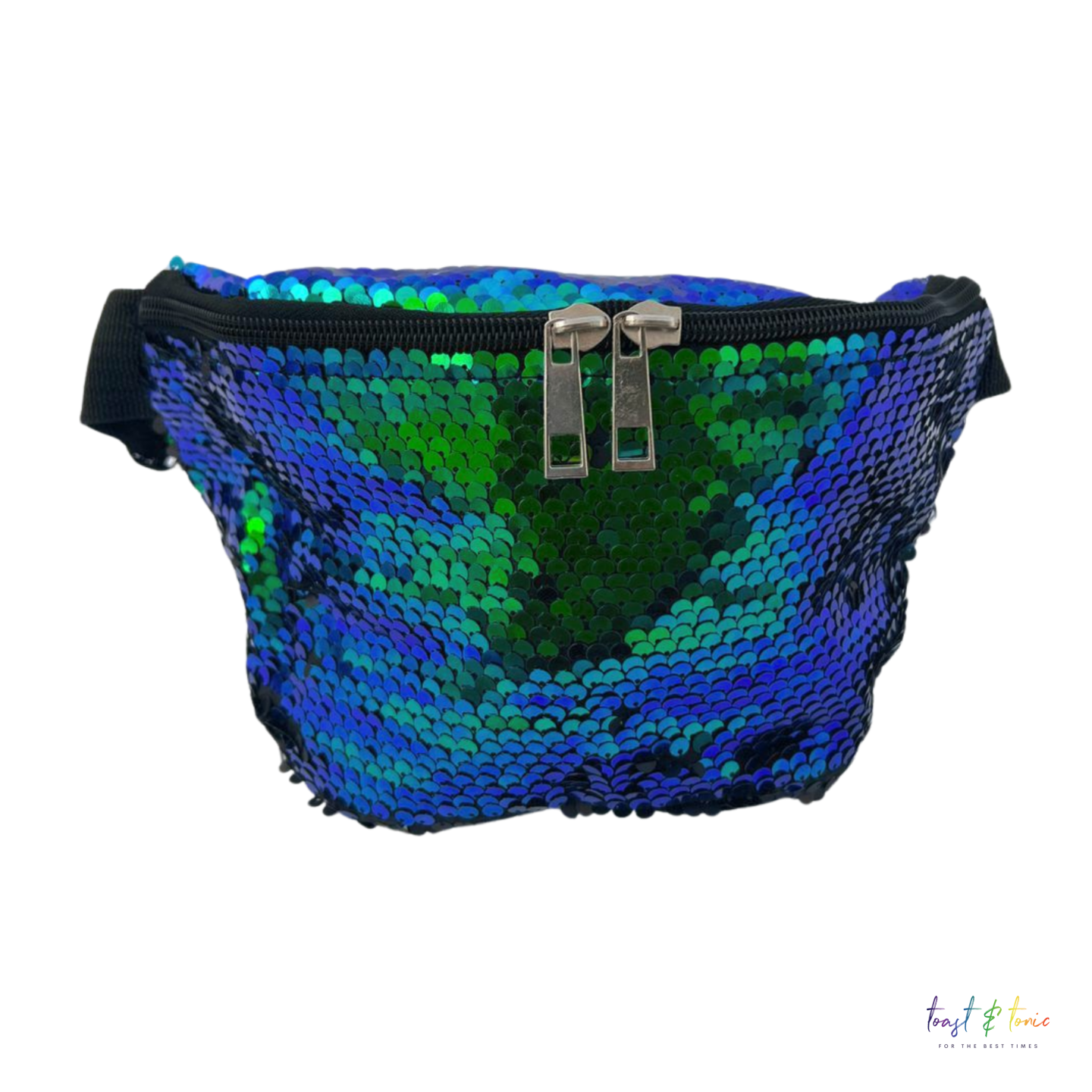 Green Sequin Bum Bag