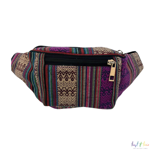 Purple Canvas Bum Bag