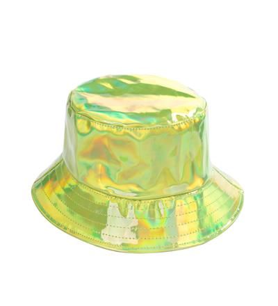 Lime Green Holographic Bucket Hat
