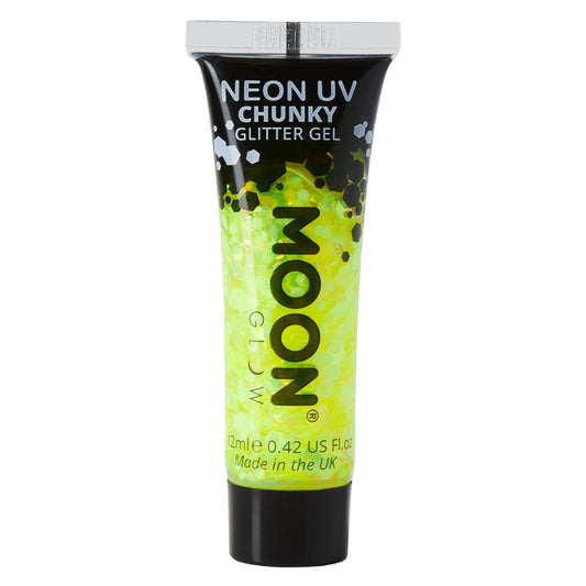 Neon UV Chunky Glitter Gel Yellow