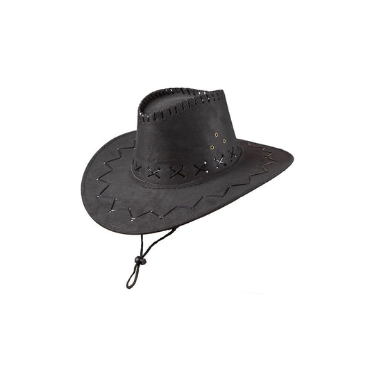 cowboy hat black suede lightweight 