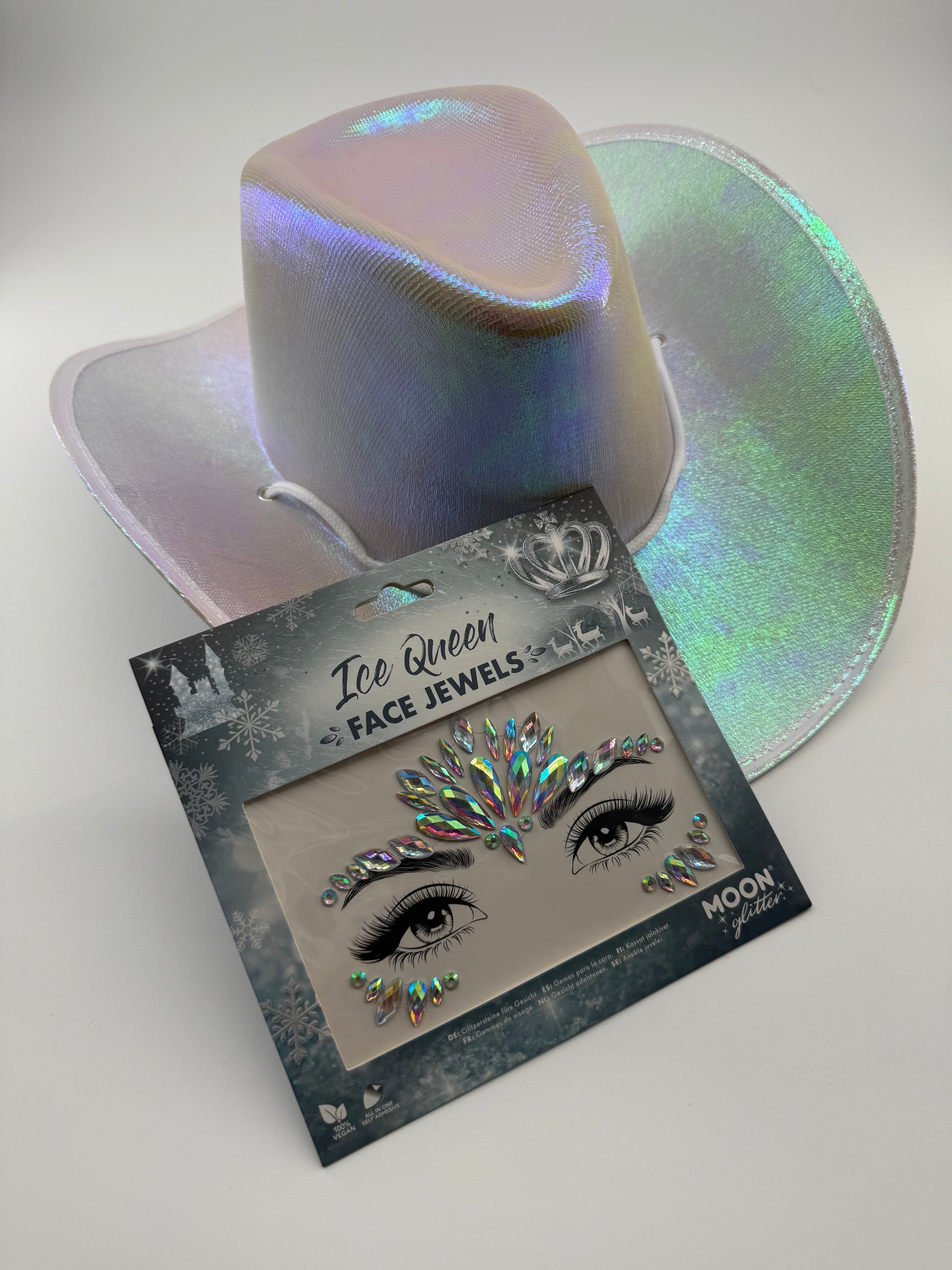 bundle face jewels ice queen pearl cowboy hat