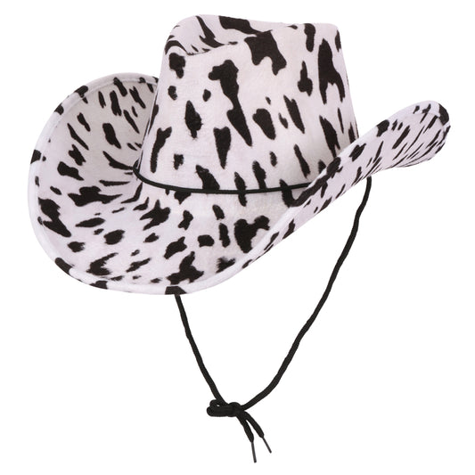 cowgirl cowboy hat cow print