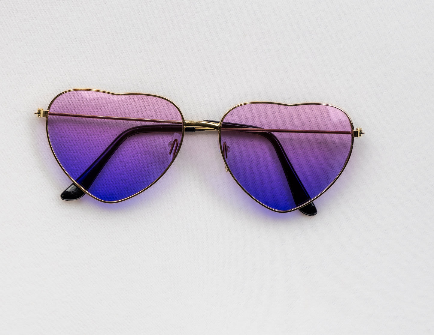 Two Tone Heart Shaped Sunglasses