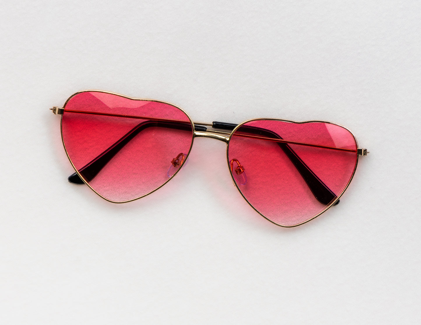 Two Tone Heart Shaped Sunglasses