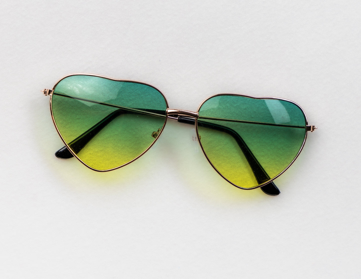 Two Tone Heart Shaped Sunglasses