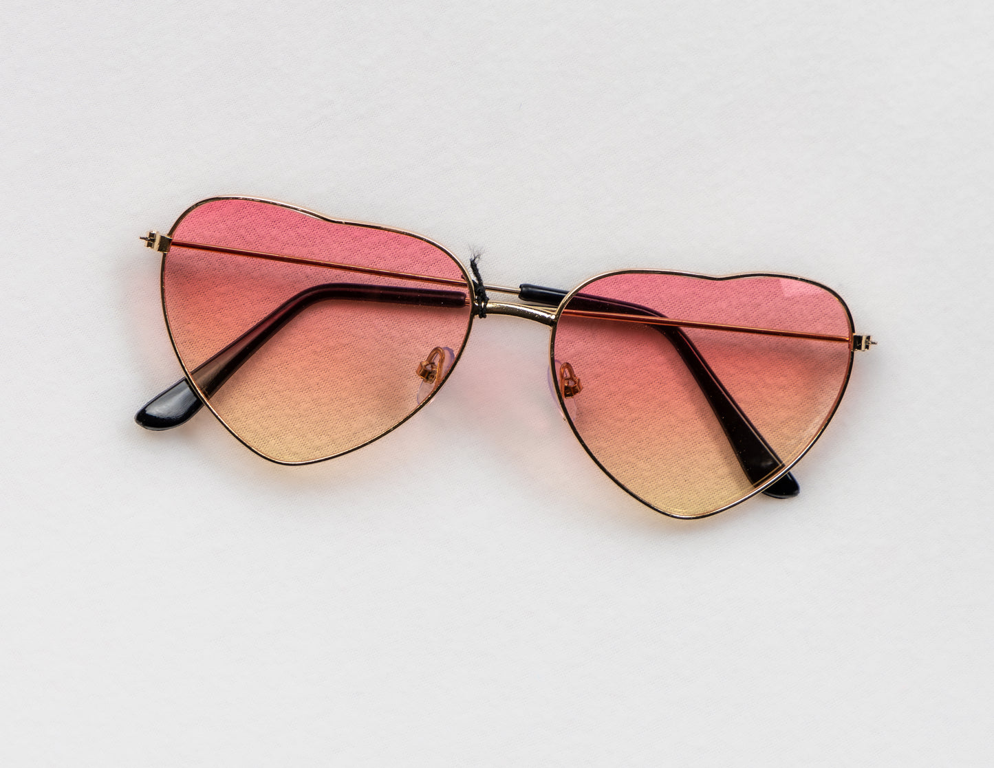 Two Tone Heart Shaped Sunglasses