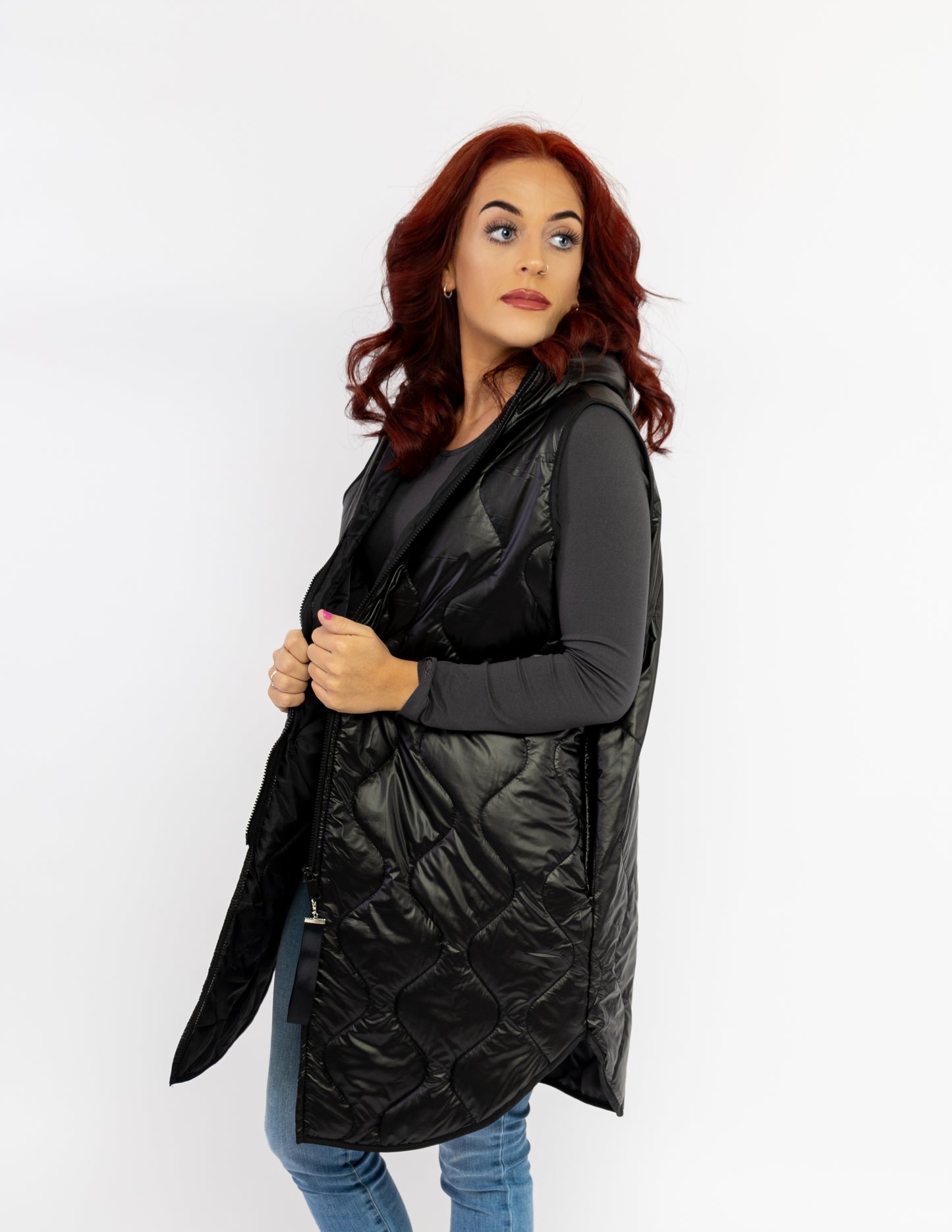 Long Gilet - One Size - Gold