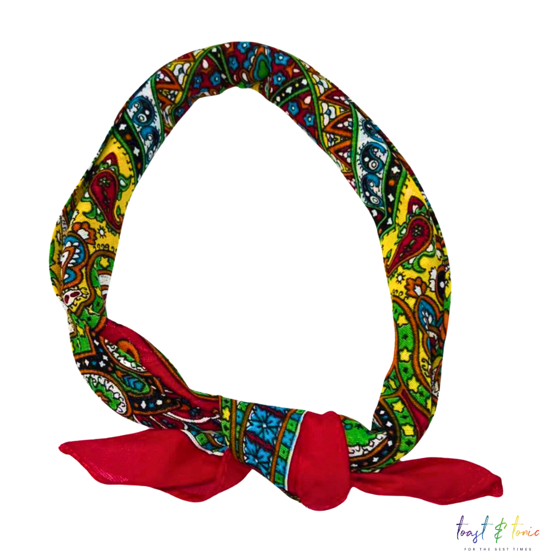 Paisley - Neckerchief, Head Wrap, Bandana 100% Cotton