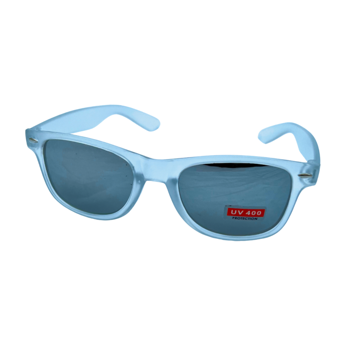 Frosted Wayfarer Mirror Lens Sunglasses