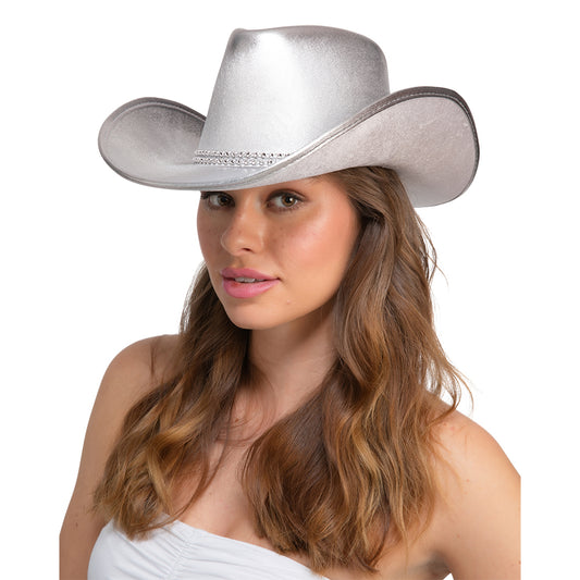 Silver Metallic Cowboy Hat