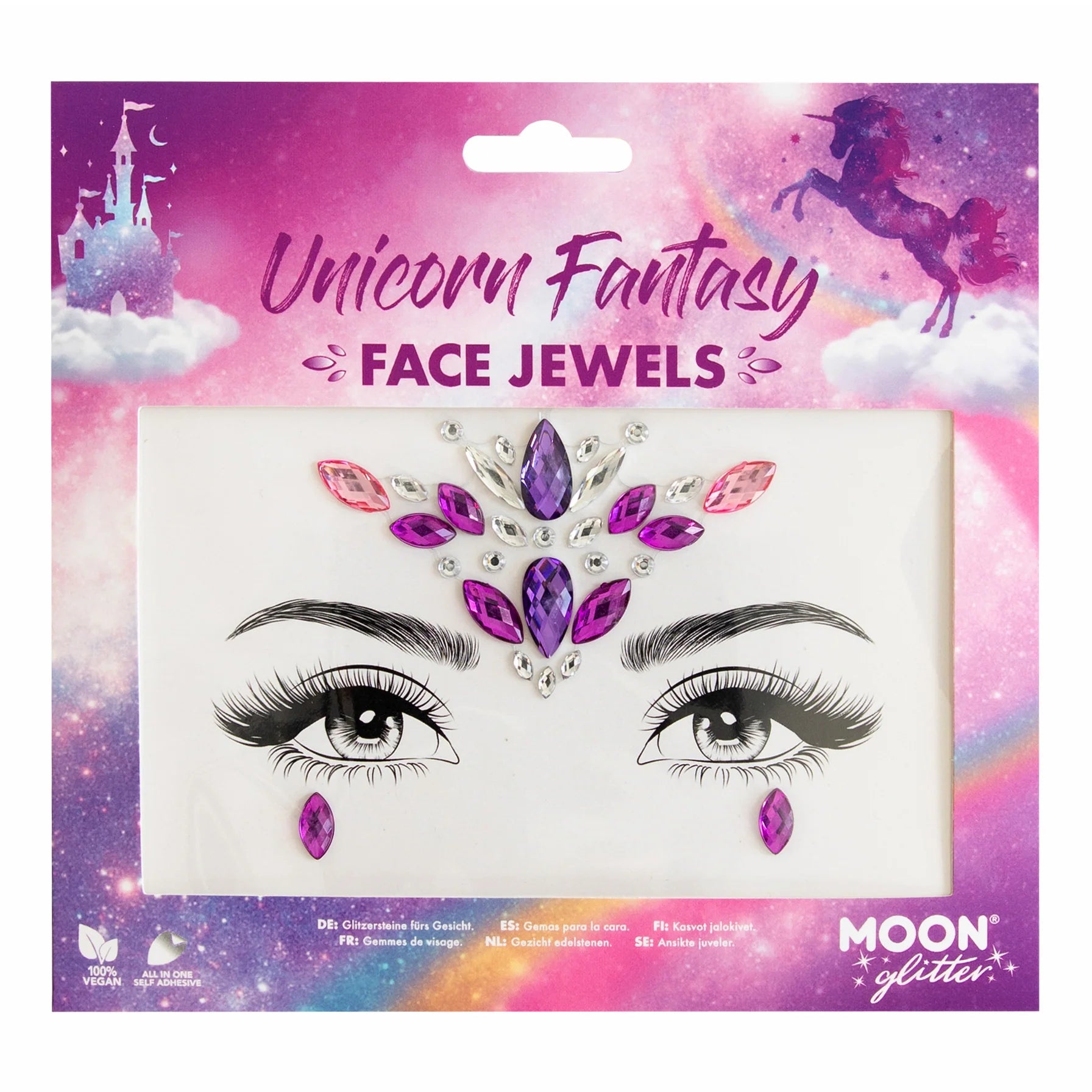 unicorn fantasy face gems, unicorn fantasy face gems
