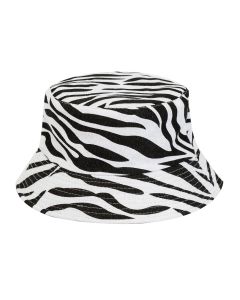 Canvas Bucket Hat Zebra Print